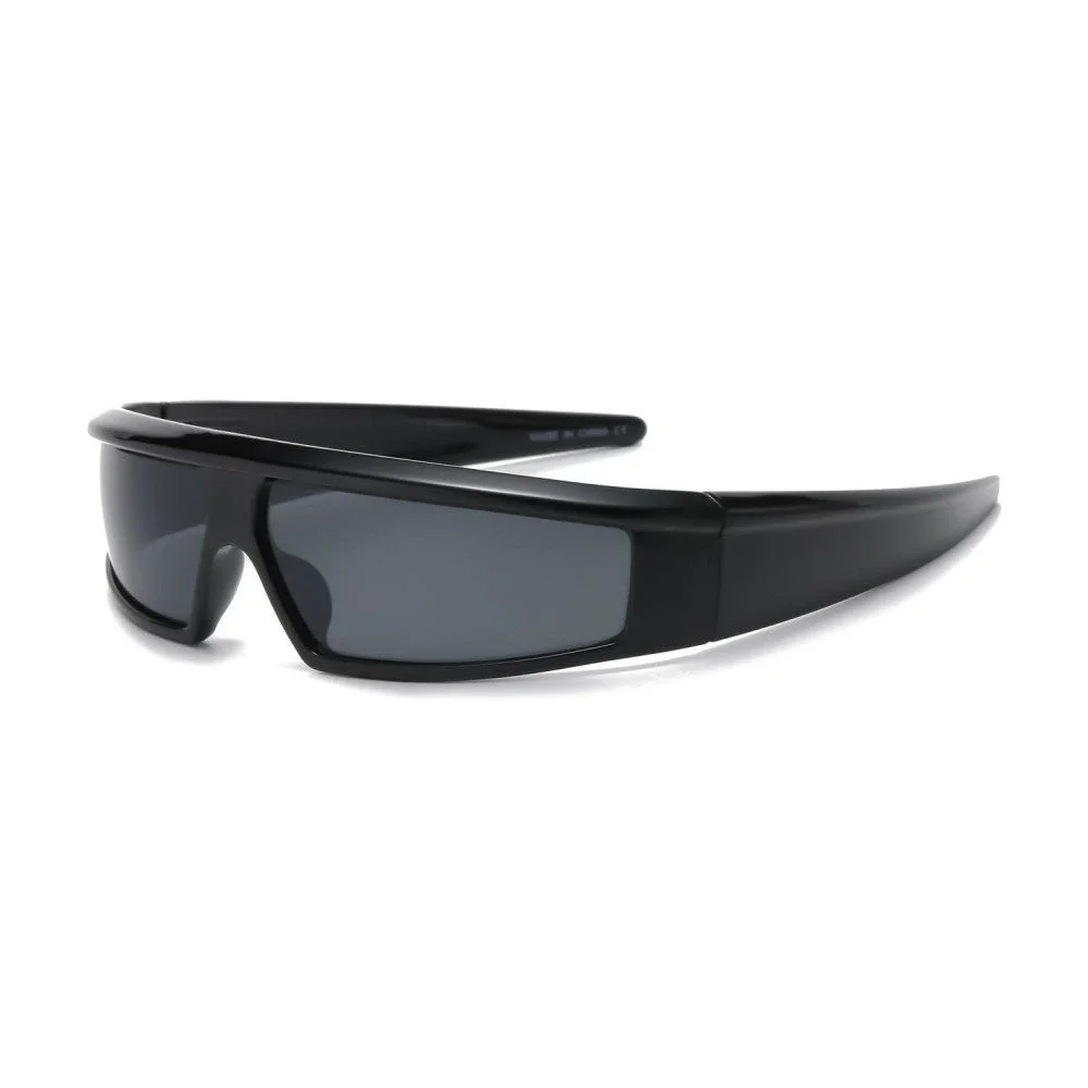 Sunglasses‎ Driving Dark Black Lens Wrap Around Outdoor Trendy Street Wear New